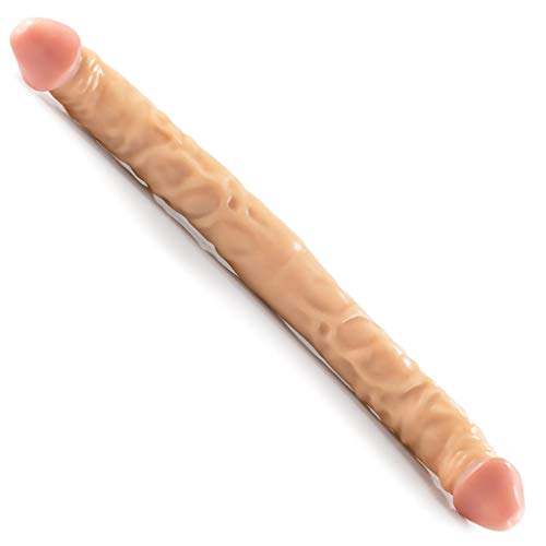 Winzfred Dilo Adùlt Toy for Lesbian 16.54 Inch Silicone Double Sided Dilo for Women Waterproof Flexible Double Dong