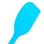 OUNONA Cake Scraper Cream Butter Spatula Mixing Batter Scraper Brush Silicone Baking Tool (Random Color)