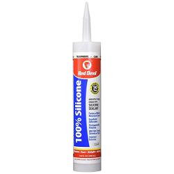 Red Devil 082612 Architectural Grade 50 Year 100% Silicone Sealant, Clear, 9.8 oz Cartridge, Case of 12