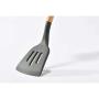 DishyKooker Wood Handle Silicone Kitchenware Set Cooking Tools for Non-Stick Pan Wooden Seven-Piece Set