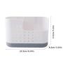 Newood Storage Box Basket Rack Bag, Self-Adhesive Detachable Plastic Cutlery Drain Rack Kitchenware Storage Box