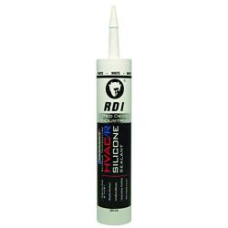 Red Devil 0896 Extreme Temperature HVAC/R Silicone Sealant, 280 ml, White