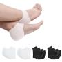 Breathable Heel Cups, Plantar Fasciitis Inserts, Heel Pads Cushion Great for Heel Pain, Heal Dry Cracked Heels, Achilles Tendinitis, for Men & Women