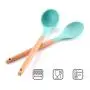 JunbosiKitchenware Set Kitchenware Food-Grade Silicone Kitchenware 12-Piece Set with Silicone Handle with Wooden Handle