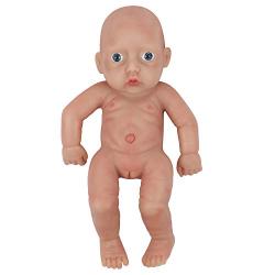 Vollence 11 Inch Full Silicone Baby Doll That Look Real,Eyes Open Reborn Baby Doll,Similar Full Weighted Real Baby Doll,Handmade Lifelike Baby Dolls - Girl