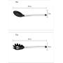 JunbosiKitchenware Silicone Kitchenware 12 Piece Set Stainless Steel Handle Anti-Scalding Cooking Spoon Shovel Set Household Kitchenware,Black