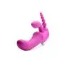 Strap U Regal Rider Vibrating Silicone Strapless Strap On Triple G Dildo