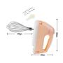 BINZHI Egg Beater Electric Household Automatic High Power Hand-held Cream Beat Eggbeater 304 Stainless Steel Mixer Mixer -188.3cm Kitchen gadget (Color : A6)