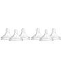 Dr. Browns Options+ Wide-Neck Baby Bottle Nipple, Level 2 (3 Months+), 6 Count