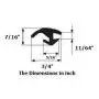 Glass seal for car windshield trim seal for cars, trucks and vans (5 Feet)