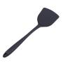 Sevenfly Long Handled Cooking Spatula Kitchen Baking Tool Shovel Silicone Kitchenware Heat Resistant Utensils For Nonstick Pan Egg Pancake,Black