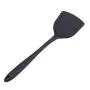 Sevenfly Long Handled Cooking Spatula Kitchen Baking Tool Shovel Silicone Kitchenware Heat Resistant Utensils For Nonstick Pan Egg Pancake,Black