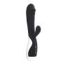 Auonk Function Vibrant Silicone Waterproof Toys for Women (Black-008)