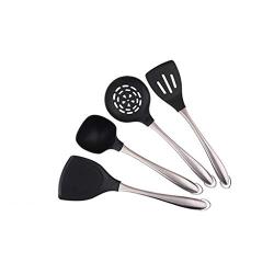 Nonstick Pan Spatula Silicone Spatula Stainless Steel Spatula Soup Spoon Spatula Silicone Kitchenware Set