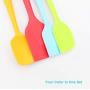 ZSJZHB Silicone Kitchenware Small Integrated Silicone Scraper, Butter Scraper, Cream Spatula, Baking Utensils, Silicone Scraper Heat-Resistant Non-Stick Flexible Rubber