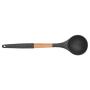Non-Slip Cookware, Silicone Kitchenware Non-Stick Kitchen Cookware with Beech Handle - Soup Spoon