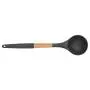 Non-Slip Cookware, Silicone Kitchenware Non-Stick Kitchen Cookware with Beech Handle - Soup Spoon