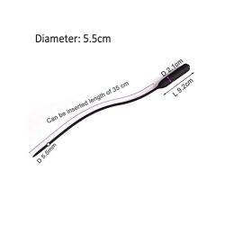 Sounds Silicone ?r?thrǎl Dilator Horse Eye Stimulate Male Urinary Cathěterization Expanders Silicone Cathěter Sound with 10 Vibrating Speed LJJOZ