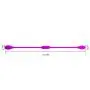Wushuangyu USB Rechargable Silicone Soft 12 Speed Stimulator Waterproof Double Head Massager - Vibrant Toy