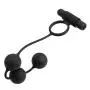 Male Silicone Pull Butt Beads - HIPLAYGIRL Men Anal Sex Toys, Vibration Cock Ring with 1.4 Inch Ball Plug, Battery Powered Vibe Anus Trainer