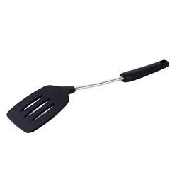 GUAngqi Silicone Kitchenware Set Non-Stick Kitchen Spoon Spatula Ladle Egg Whisks Utensils Tableware Accessories,Black Shovel