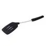 Firecolor Silicone Kitchen Utensils Kitchenware Nonstick Stainless Steel Cooking Spoon Shovel Kitchen Tool,Hollow Shovel Black
