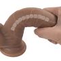 Extremely Like-Like Stráp?n Bendable Massage Toy, Silicone Waterproof Soft and Adjustable Beginner Trainer Tool (Brown)