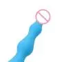 Knowwest New Waterproof Silicone ?màl Beads Massager B-ütt Plùg Sèx Products ?màl Six Toys