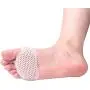 Metatarsal Pads,Ball of Foot Cushions,Silicone Forefoot Sleeve,Toe Separator,Metatarsalgia Insoles,Best for Mortons Neuroma Callus,Diabetic Feet,Hammer Toe,High Heels Foot Pain Relief,6 PCS (White)