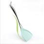 Stainless steel handle silicone shovel Non-stick silicone spatula kitchenware Cooking spatula Fried fish shovel cooking tool,Green