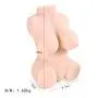 Double Holes Silicone Dolls Mens Ad-ULT Toys, Ergonomic Design Silicone Artificial 3D Realistic Lifelike Toys for Men Male with 2 Entries Cup Underwear Toys, T-Shirt