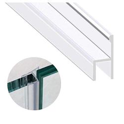 Zengest Glass Door Seal Strip, 120 Inch Shower Door Sweep to Stop Leaks, Shower Silicone Seal Strip