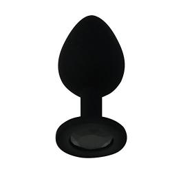 FEESHOW Soft Silicon Jeweled Anal Butt Plug Unisex Sex Toy