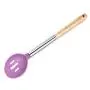 Silicone Cooking Kitchen Utensil Set 8 Pieces, Wooden Handle Silicone Kitchenware Multi-Function Cooking Kitchen Gadget For Non-Stick Cookware, purple
