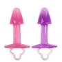 3 Pieces/Set of Soft Silicone Plug Toys Ana.les Beads for Beginners Training Kits (Purple)