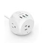 Power Strip with USB, Anker PowerPort Cube with 3 Outlets and 3 USB Ports, Portable, 5 ft Extension Cord, Overload Protection for iPhone XS/XR, Compact for Travel, Cruise Ship and Office
