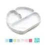 Bumkins Silicone Grip Dish, Suction Plate, Divided Plate, Baby Toddler Plate, BPA Free, Microwave Dishwasher Safe ? Marbled