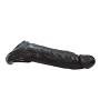 Soft 8 INCH Silicone Black Ultimate Orgasm Cage Girth Enhancer Extension Sleeve Couple Toy FDA CE Proved