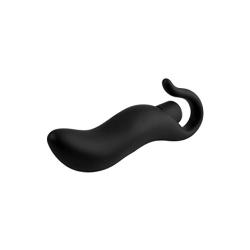 Nasswalk Anal Fantasy Pull Plug Silicone Vibe, 3.25 Inch, Waterproof, Black