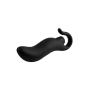 Nasswalk Anal Fantasy Pull Plug Silicone Vibe, 3.25 Inch, Waterproof, Black