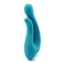 10 Vibrating Functions Dual Stimulation Vibrator - Clitoral and G Spot Stimulator - Platinum Silicone - Sex Toy for Women - Sex Toy for Couples (Aqua)