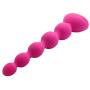 Amal Six Toys Vib Prostrate Massager Anales Trainer Massage Toy with 3 Motor-10 Frequency Vib Anales Beads Silicone Trainer Fun Toys for Beginners Rose red by Larben