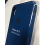 iPhone XR Silicone Case, 6.1 inch Soft Liquid Silicone Case with Soft Microfiber Cloth Lining Cushion (Blue Horizo)