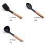 Silicone Cooking Utensil Kitchen Set - Wooden Handle Nonstick Cookware Spatula Cooking Tool Silicone Kitchenware Set, Kitchenware