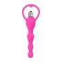 Silicone AnalBeadsMassagerPlugDildoButt Hook Trainer Toys for Lover Pink