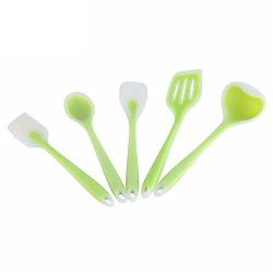 5-Piece Translucent Silicone Kitchenware Set- Silicone Cooking Utensils - Nonstick Kitchen Tool Cooking Shovel Spoon - Cooking Tools