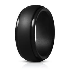 Saco Band Silicone Rings Men - 7 Rings / 1 Ring Rubber Wedding Bands