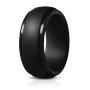 Saco Band Silicone Rings Men - 7 Rings / 1 Ring Rubber Wedding Bands