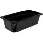 Carlisle 3066103 StorpPlus Third Size Food Pan, Polycarbonate, 4" Deep, Black