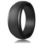 POPCHOSE Silicone Wedding Ring for Men, Mens Silicone Rubber Wedding Bands, Thin Breathable Silicone Ring Size 7 8 9 10 11 12 13, 1 Pack